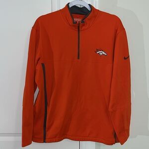 Nike Denver Broncos Orange Mile High Thunder Tour Performance Golf Sweatshirt L